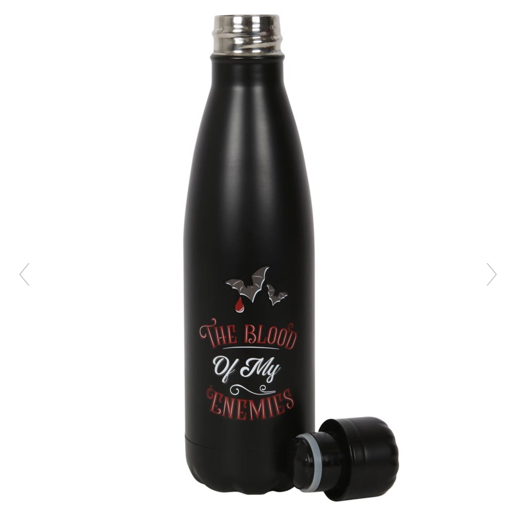 The Blood Of My Enemies Metal Water Bottle | Vampire Gifts