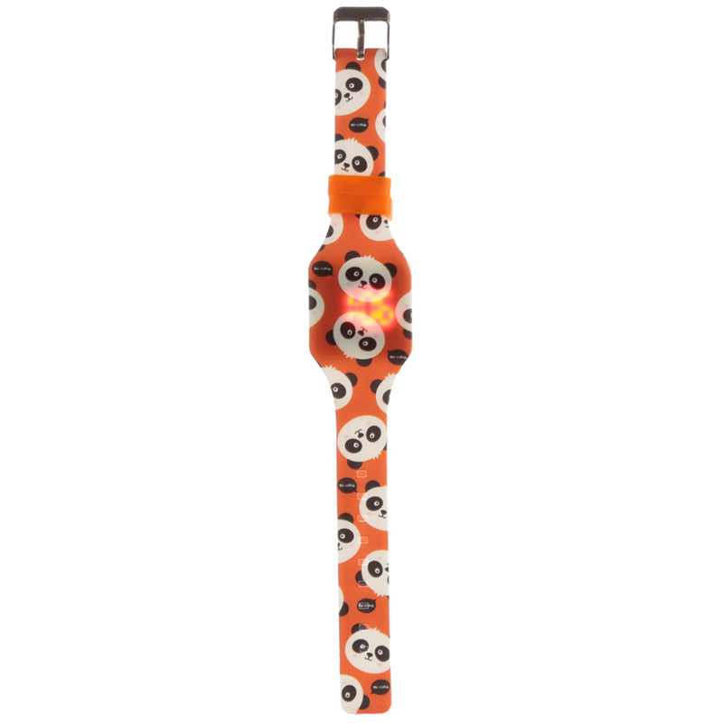 Panda Silicone Digital Watch - Red