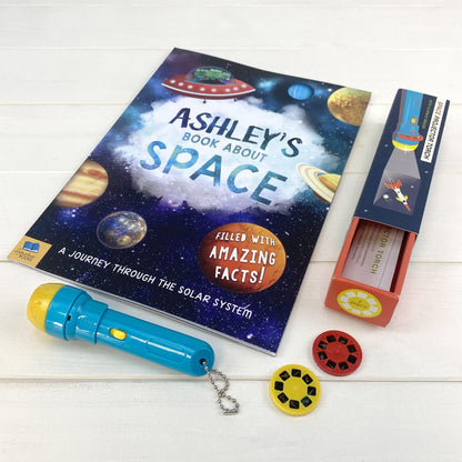 Personalised Space Book & Toy Gift Set