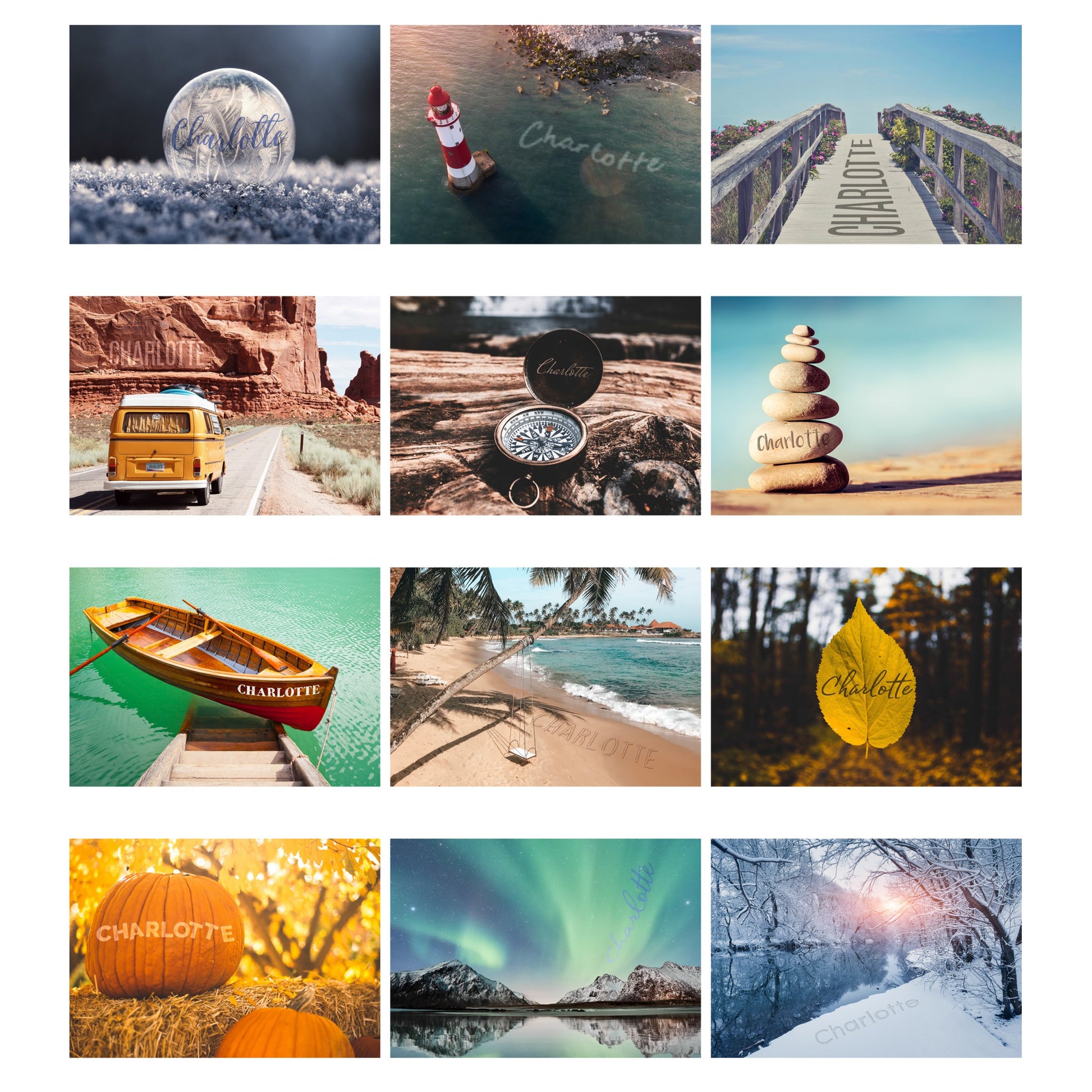 Personalised A4 Great Outdoors Calendar 2021