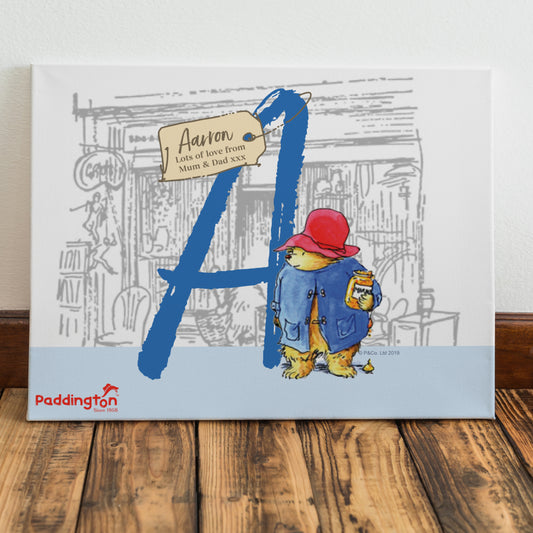 Personalised Paddington Bear Canvas