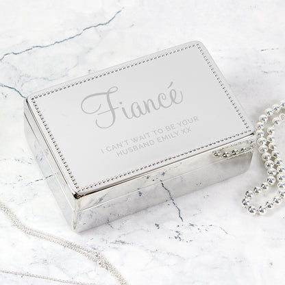 Personalised Rectangular Jewellery Box - Pukka Gifts