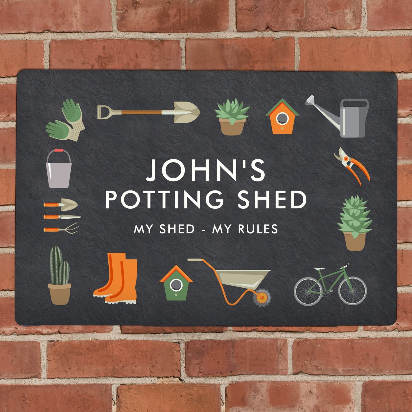 Personalised Gardening Metal Sign - Pukka Gifts