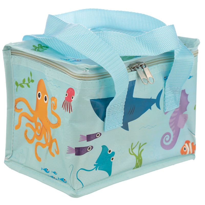 Woven Sealife Cool Insulated Lunch Bag - Myhappymoments.co.uk