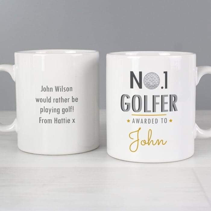 Personalised No.1 Golfer Mug - Myhappymoments.co.uk