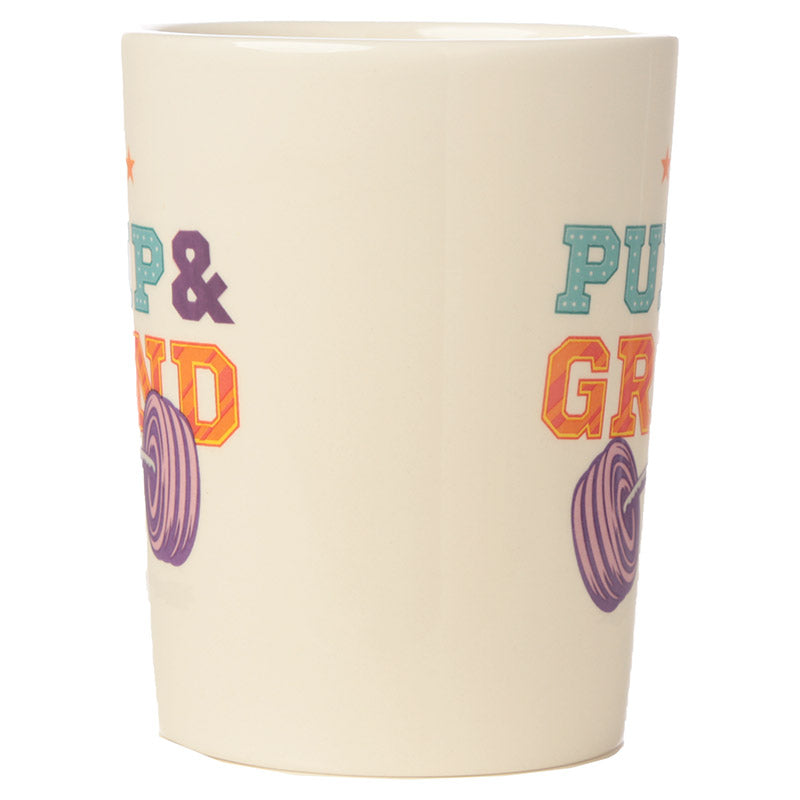 Pump & Grind Dumbell Shaped Handle Mug - Myhappymoments.co.uk