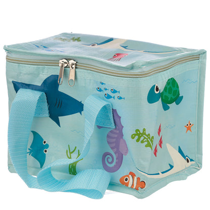 Woven Sealife Cool Insulated Lunch Bag - Myhappymoments.co.uk