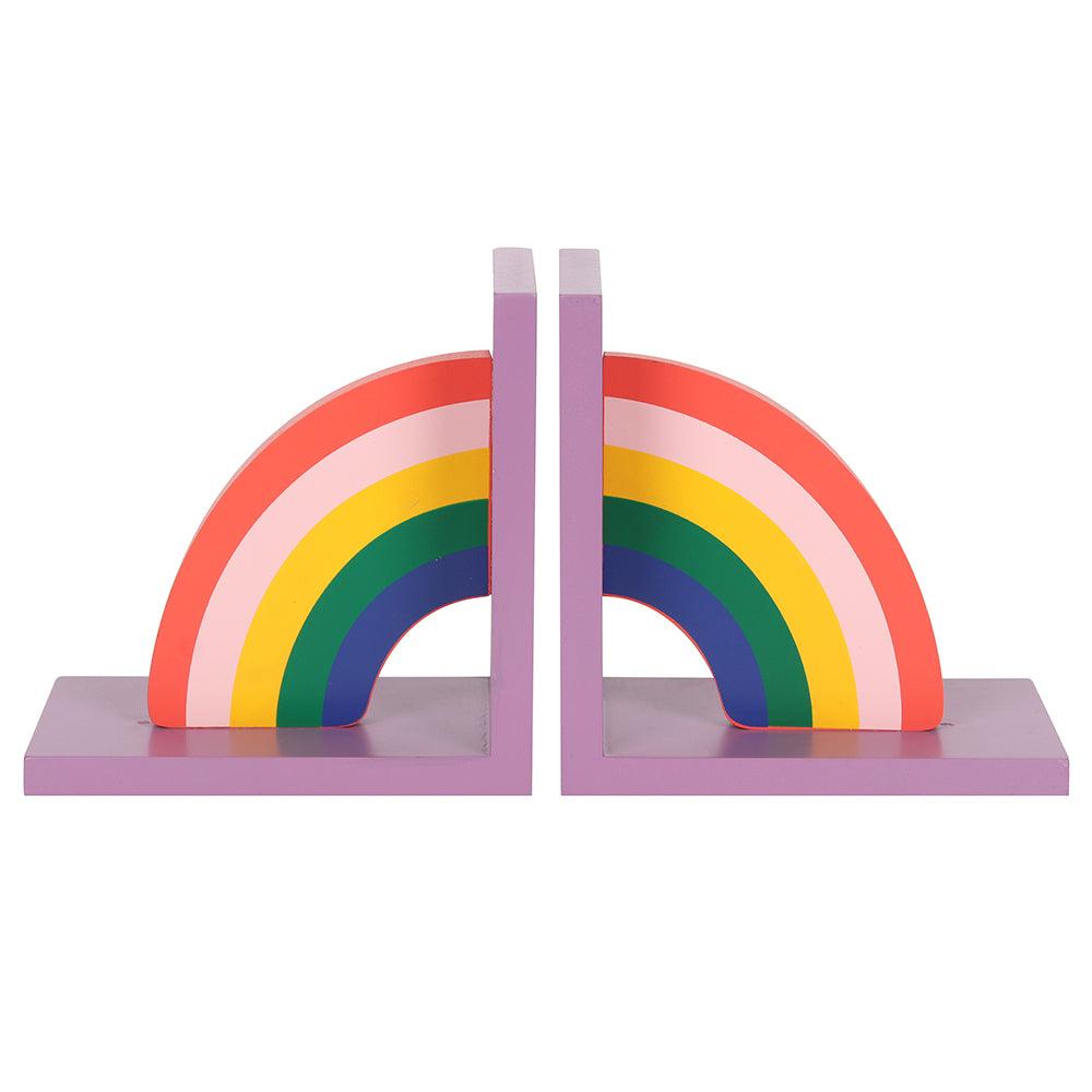 Set Of 2 Rainbow Bookends