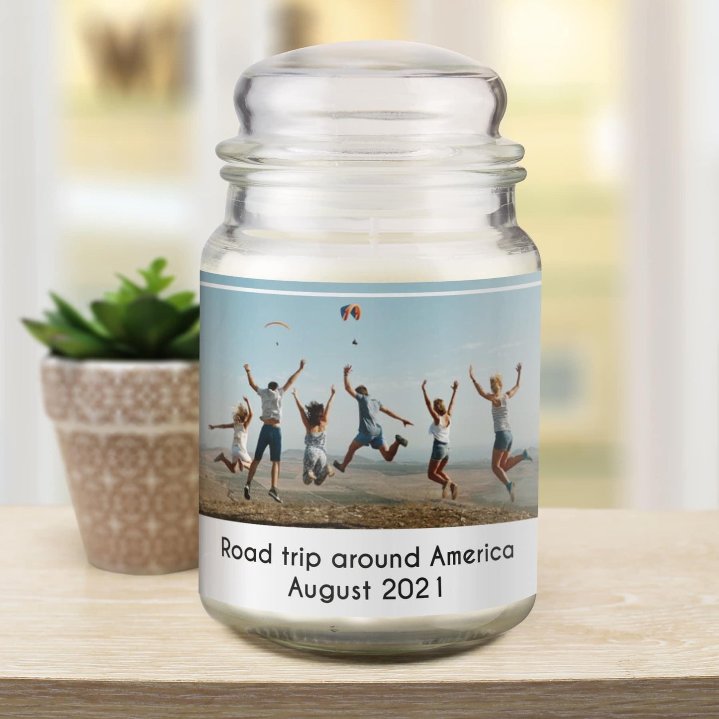 Personalised Photo Upload Candle Jar