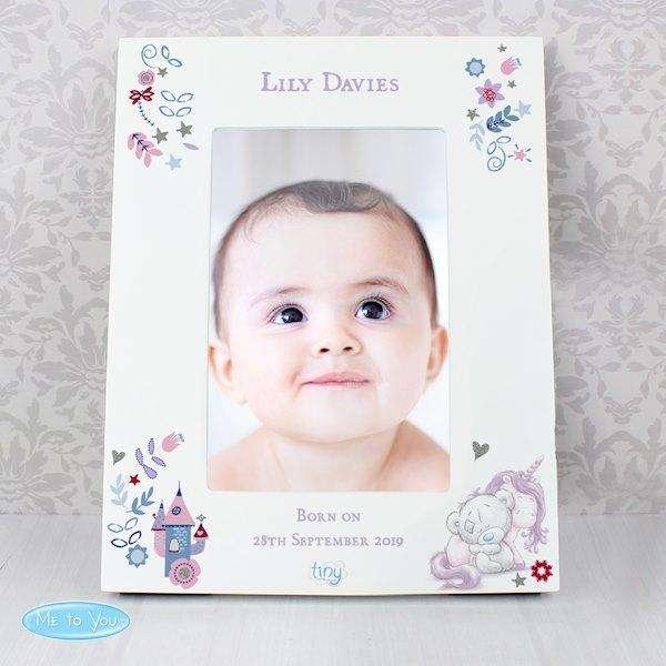 Personalised Tiny Tatty Teddy Unicorn 4x6 Photo Frame - Myhappymoments.co.uk