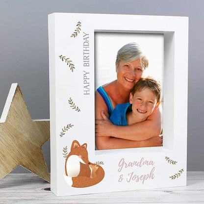 Personalised Mummy and Me Fox Box Photo Frame 5x7 - Myhappymoments.co.uk