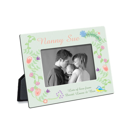 Personalised Photo Frame Spring Garden Design - Myhappymoments.co.uk