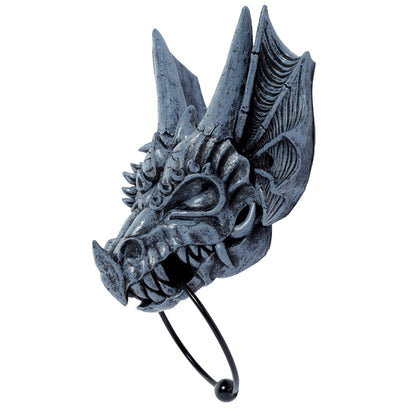 Shadows of Darkness Grey Stone Effect Dragon Skull Door Knocker