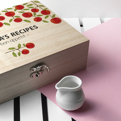 Personalised Recipe Box - Orchard - Myhappymoments.co.uk