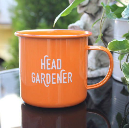 Head Gardener Enamel Mug