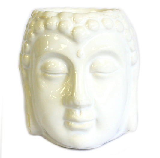 Buddha Oil Burner - White