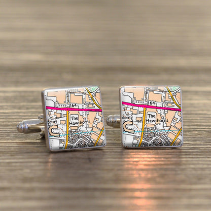 Football Stadium Map Cufflinks