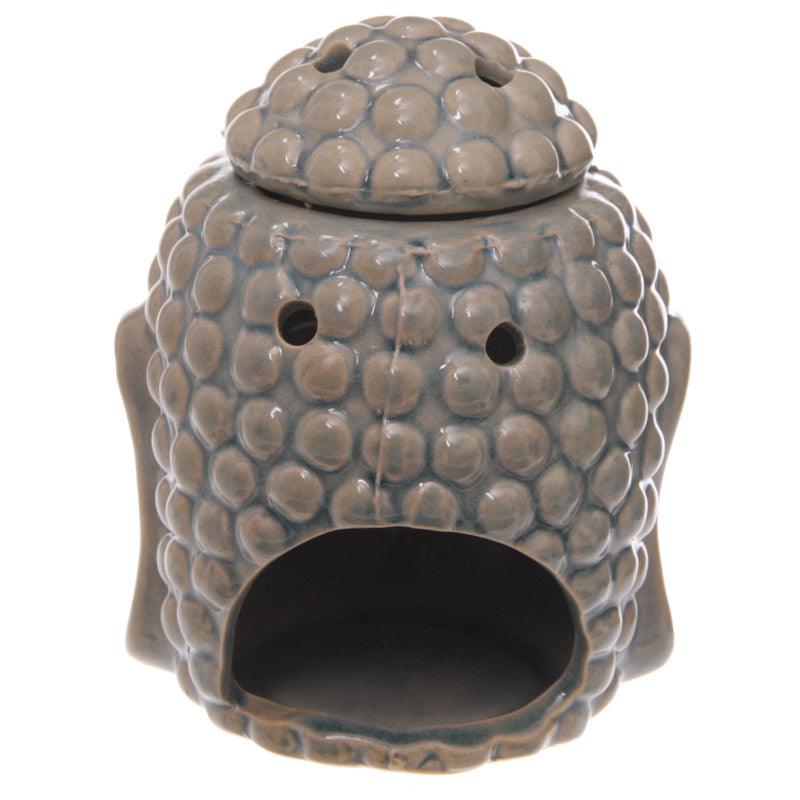 Crackle Glaze Thai Buddha Head Ceramic Oil Burner