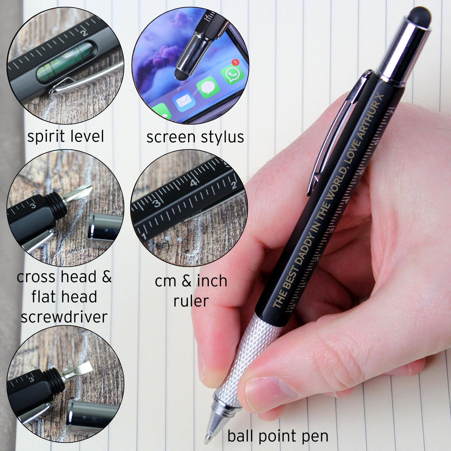 Personalise Free Text Multi Tool Pen