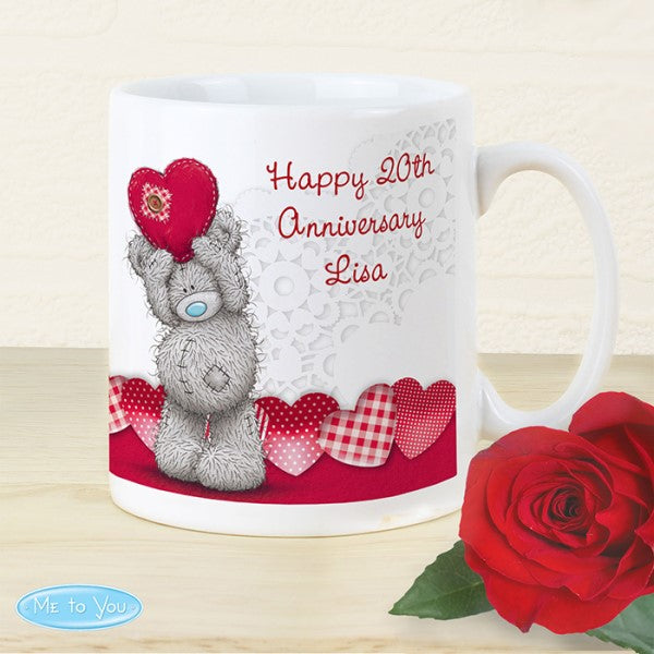 Personalised Me To You Heart Mug - Myhappymoments.co.uk