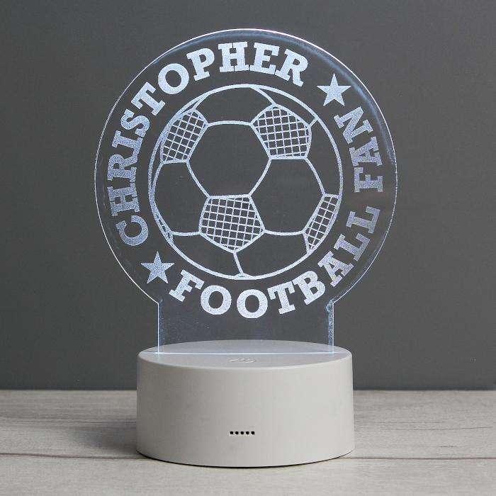 Personalised Football Night Light - Myhappymoments.co.uk