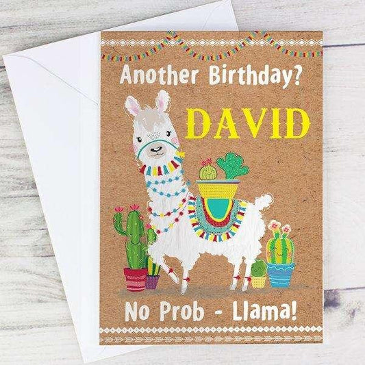 Personalised Llama Card - Free Delivery - Myhappymoments.co.uk