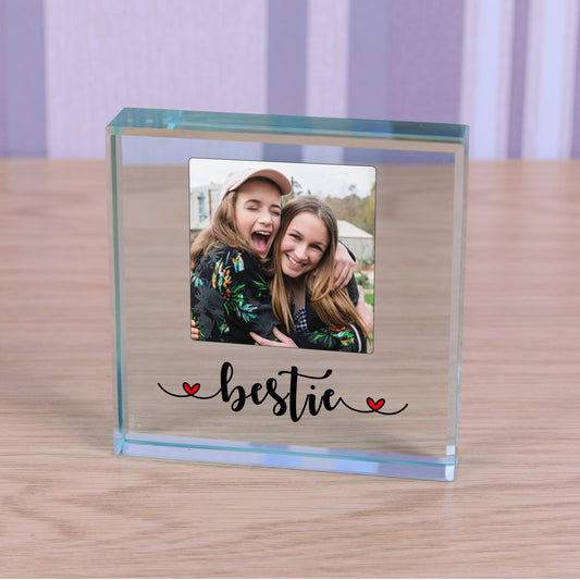 Best Friend Photo Glass Token Gift - Bestie