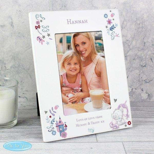 Personalised Tiny Tatty Teddy Unicorn 4x6 Photo Frame - Myhappymoments.co.uk