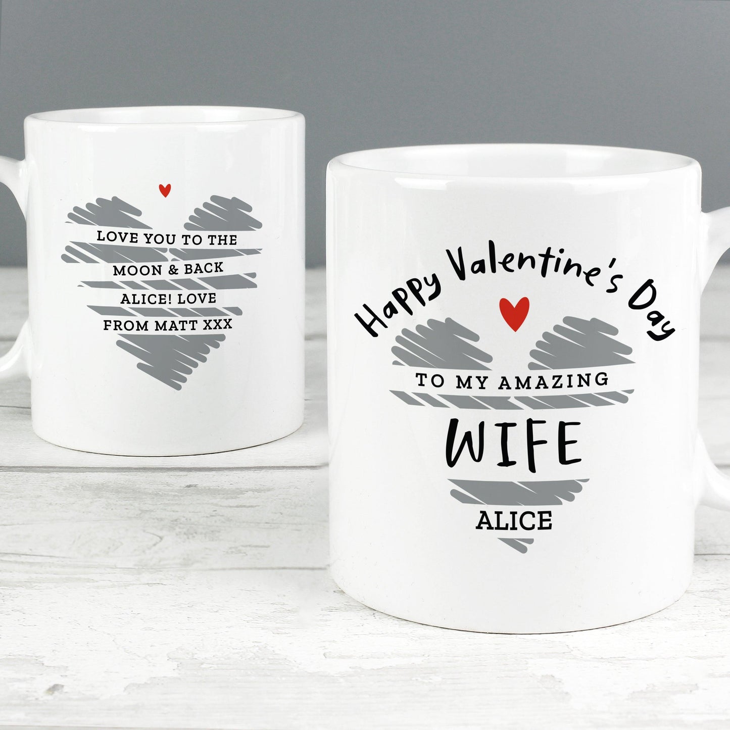 Personalised Happy Valentine's Day Mug