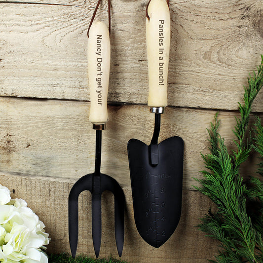 Personalised Fork & Trowel Set - Myhappymoments.co.uk