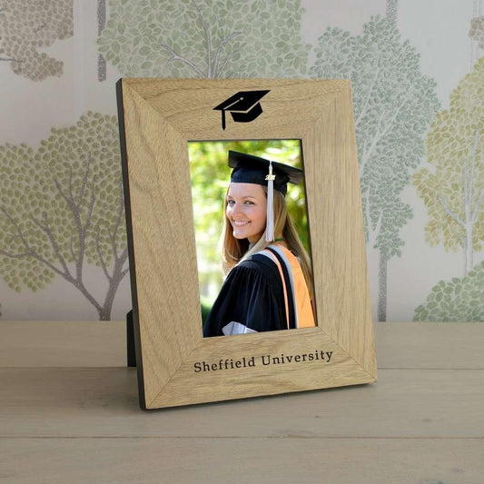 Personalised Graduation Mortar Board Photo Frame - Myhappymoments.co.uk