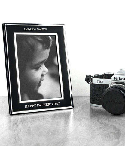 Personalised Silver Plated Father’s Day Photo Frame - Myhappymoments.co.uk