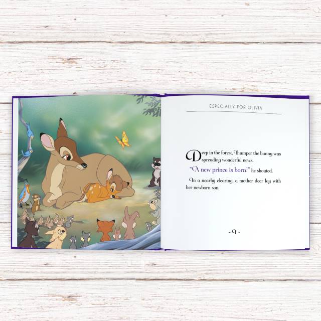 Personalised Disney Bambi Story Book - Myhappymoments.co.uk