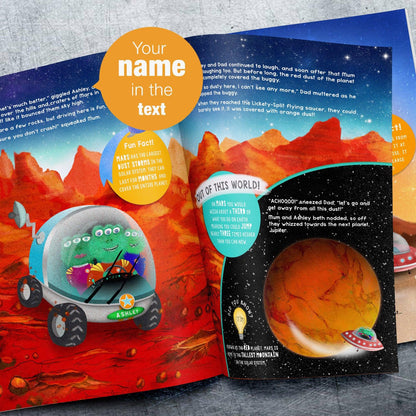 Personalised Space Book & Toy Gift Set