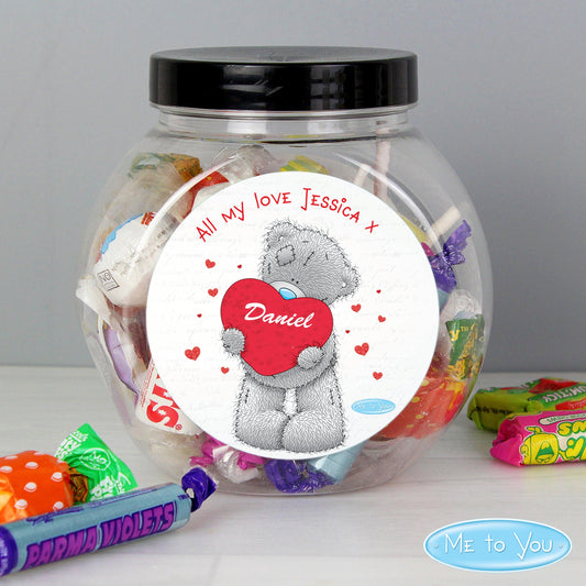 Personalised Me to You Big Heart Sweet Jar