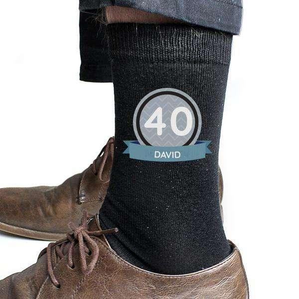 Personalised Birthday Age Men's Socks - Myhappymoments.co.uk