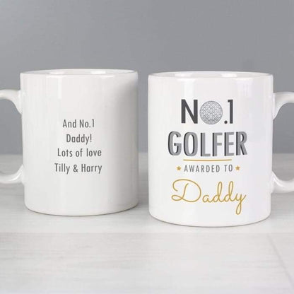 Personalised No.1 Golfer Mug - Myhappymoments.co.uk