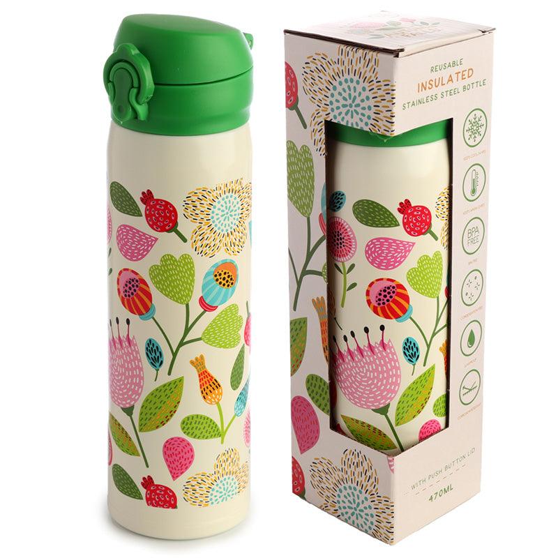 Autumn Falls Stainless Steel Thermal Insulated Drinks Bottle Flask