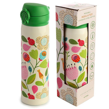 Autumn Falls Stainless Steel Thermal Insulated Drinks Bottle Flask