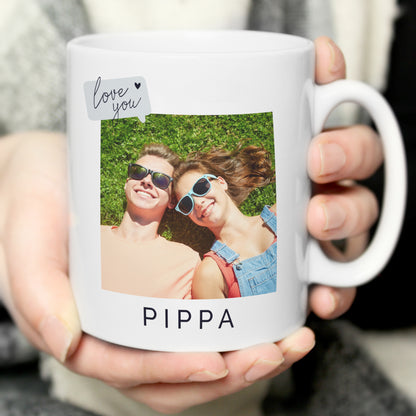 Personalised Love You Photo Upload Mug | Romantic Anniversary Gift