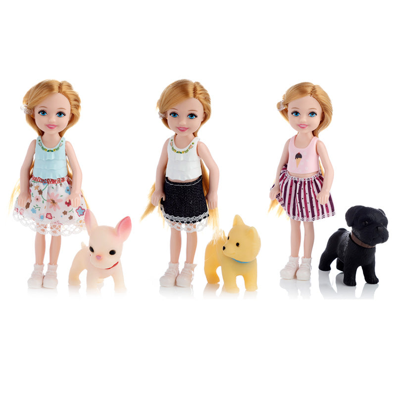 Sally Dress Up Doll with Dog and Accessories