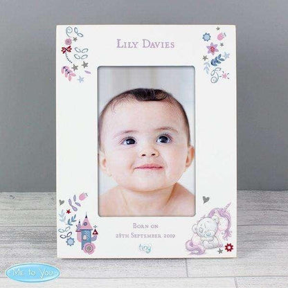 Personalised Tiny Tatty Teddy Unicorn 4x6 Photo Frame - Myhappymoments.co.uk