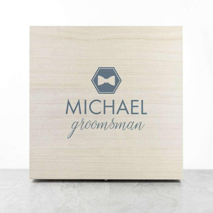 Personalised Groomsman Wooden Gift Box - Myhappymoments.co.uk