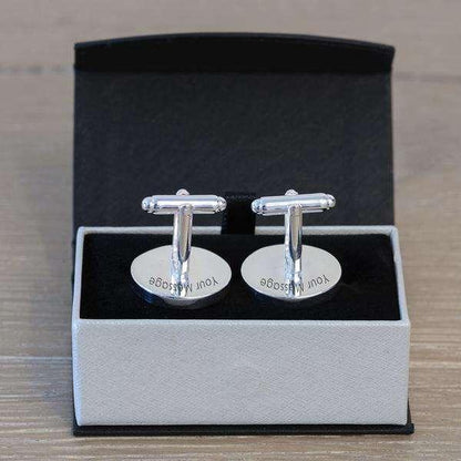 Personalised Silverplated Sixpence Cufflinks - Myhappymoments.co.uk