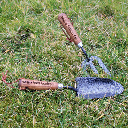 Personalised Draper Fork And Trowel Gardening Tool Set - Myhappymoments.co.uk