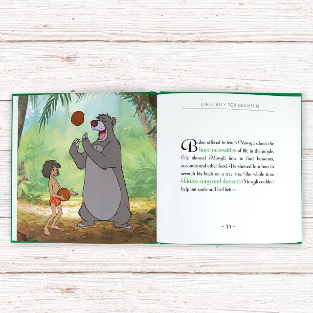 Personalised Disney Jungle Book Story Book - Myhappymoments.co.uk