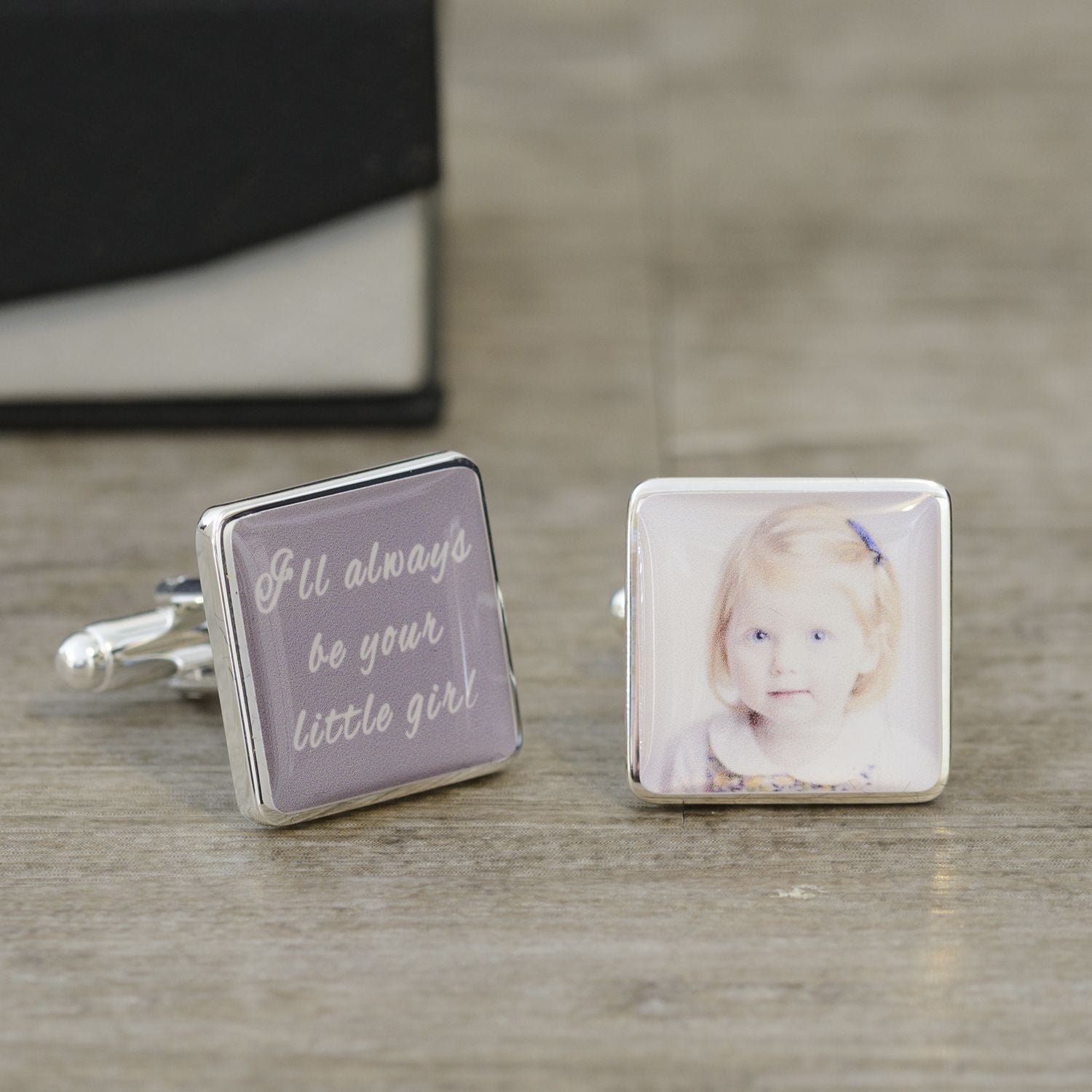 I'll Always Be Your Little Girl Photo Cufflinks - Myhappymoments.co.uk