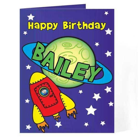 Personalised Space Card - Myhappymoments.co.uk