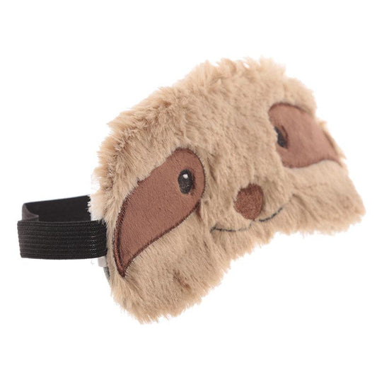 Plush Brown Sloth Eye Mask