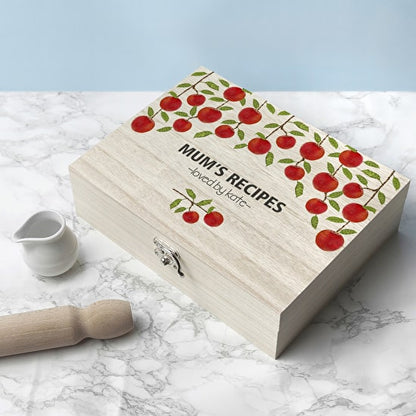 Personalised Recipe Box - Orchard - Myhappymoments.co.uk